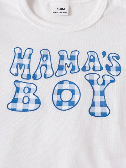 Playful Pals Newborn Short Sleeve Set, Black & White Striped Baby Boy T-Shirt 2pcs Set, Infant Summer Bear Embroidery Design New Arrival