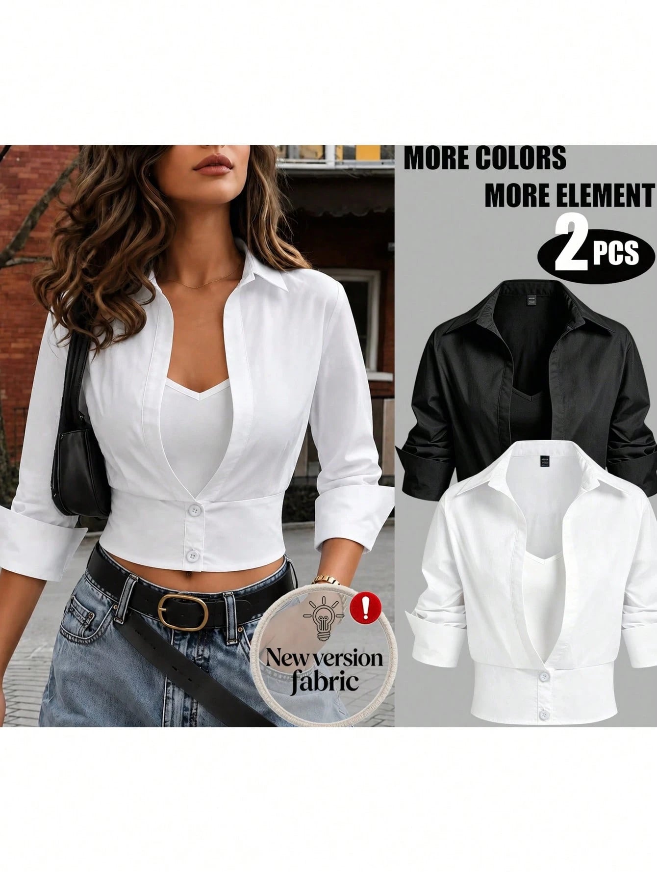 Plivvot Women's Solid Color Long Sleeve Casual Commuter Shirt