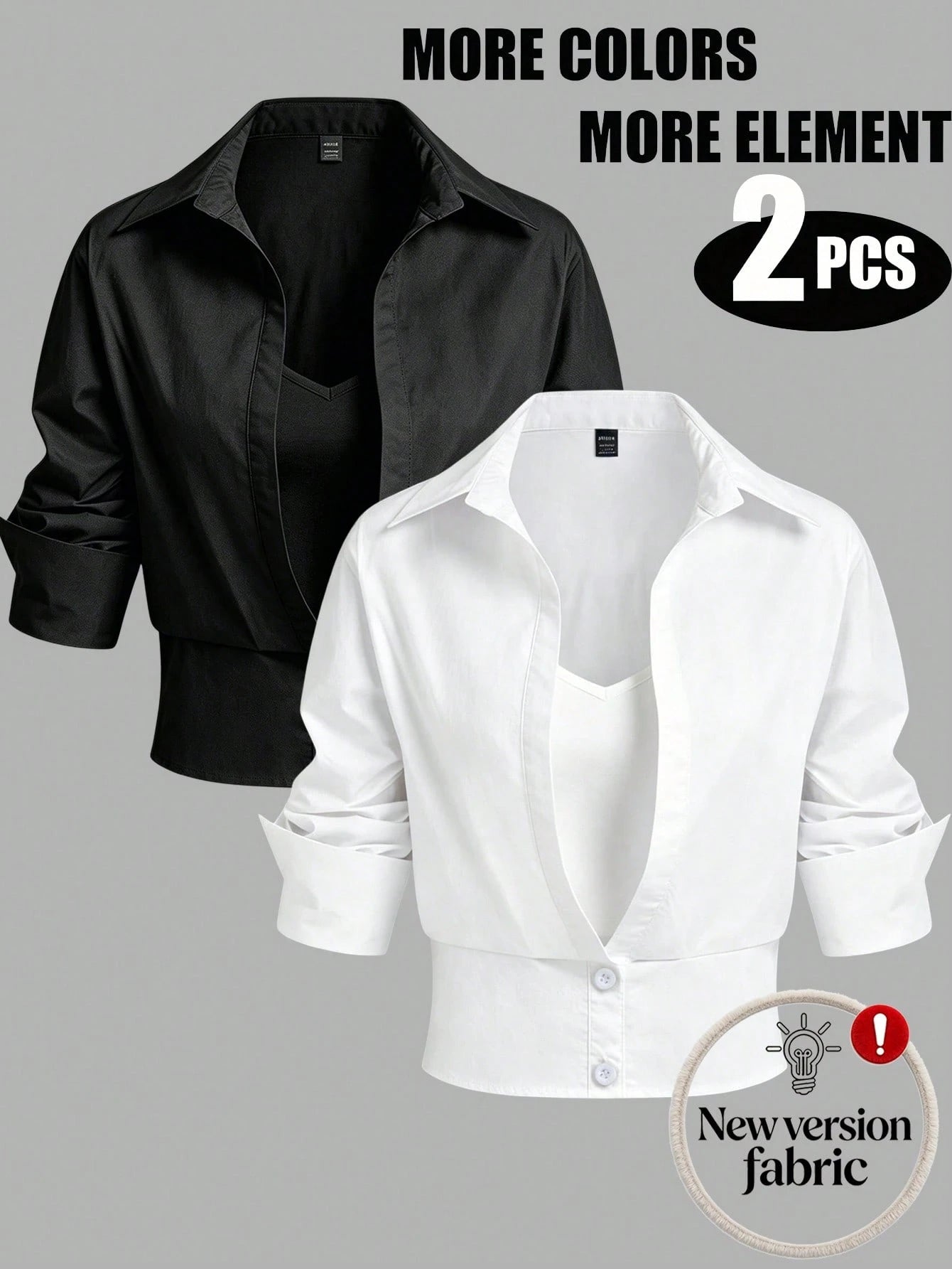 Plivvot Women's Solid Color Long Sleeve Casual Commuter Shirt