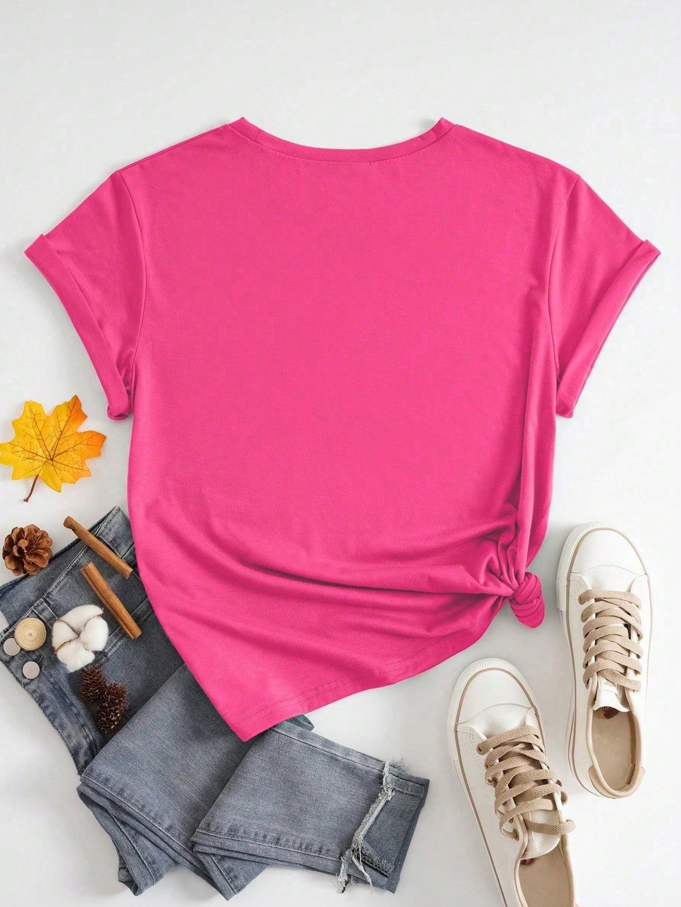 Plus Size Women's Vintage Loose Fit Silly Goose Graphic Print T-Shirt, Summer Graphic Print Women's Top Casual