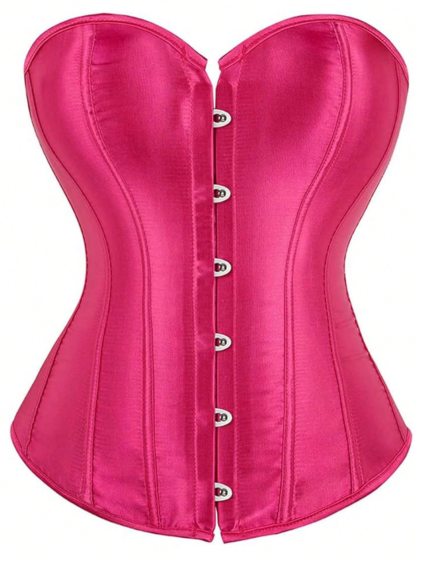 Plus Size Women Solid Color Bandeau Top, New Year Party, Valentine's Day Holiday Corset Top Black Summer