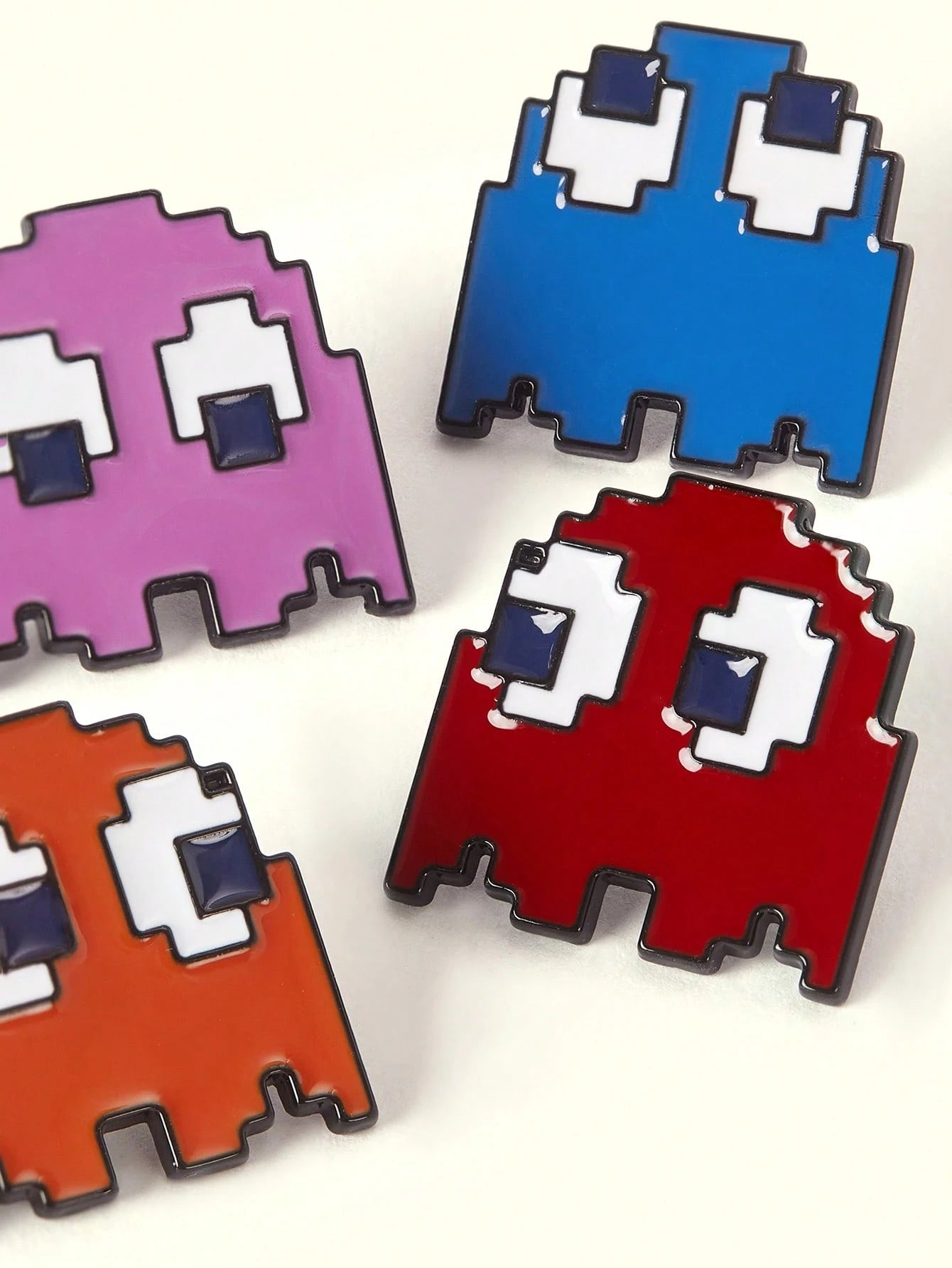 Popjeli 5 Creative Video Game Pixel Classic Maze Character, Cute Alloy Brooch Combination, Clothing Decoration Badge, Bag Decoration Badge, Universal For All Seasons
