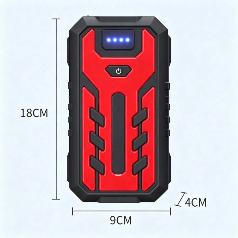Portable Car Battery Charger, Outdoor Emergency Power Starter, Automotive Parts, Digital Display And Flashlight Lighting Equipment (Without Air Pump)