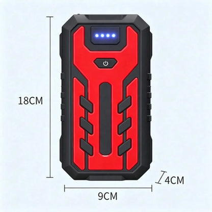 Portable Car Battery Charger, Outdoor Emergency Power Starter, Automotive Parts, Digital Display And Flashlight Lighting Equipment (Without Air Pump)
