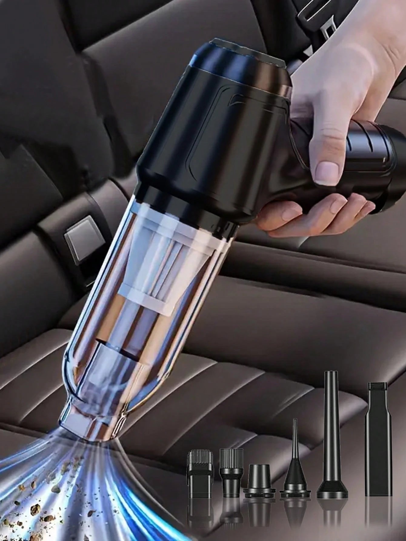 Portable Cordless Vacuum, High Suction Handheld Car Vacuum Cleaner, With Washable Filter, And Blowing, Both In The Car And At Home, Can Absorb Dust, Debris, Pet Hair, 2400mAh, Car Accessories
