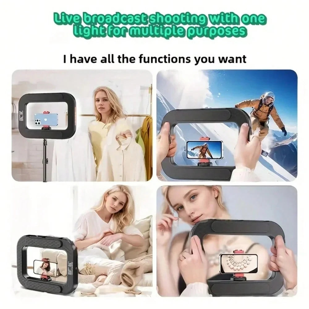 Portable Handheld LED Ring Light, USB Rechargeable Selfie Light, Suitable For Mobile Phone Cameras, Makeup, And Live Video. Suitable For Selfies And Live Streaming, Photography, Portable Light Selfies