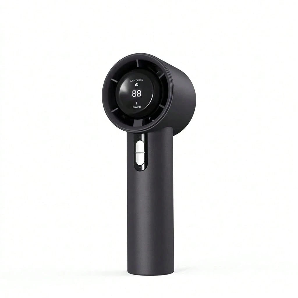Portable Mini, Portable Turbo Handheld Fan 100 Wind Speeds Electric Fan For Outdoor Camping,Lightweight Personal Cooling(Black)