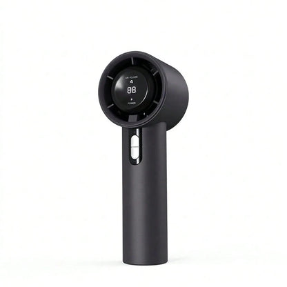Portable Mini, Portable Turbo Handheld Fan 100 Wind Speeds Electric Fan For Outdoor Camping,Lightweight Personal Cooling(Black)