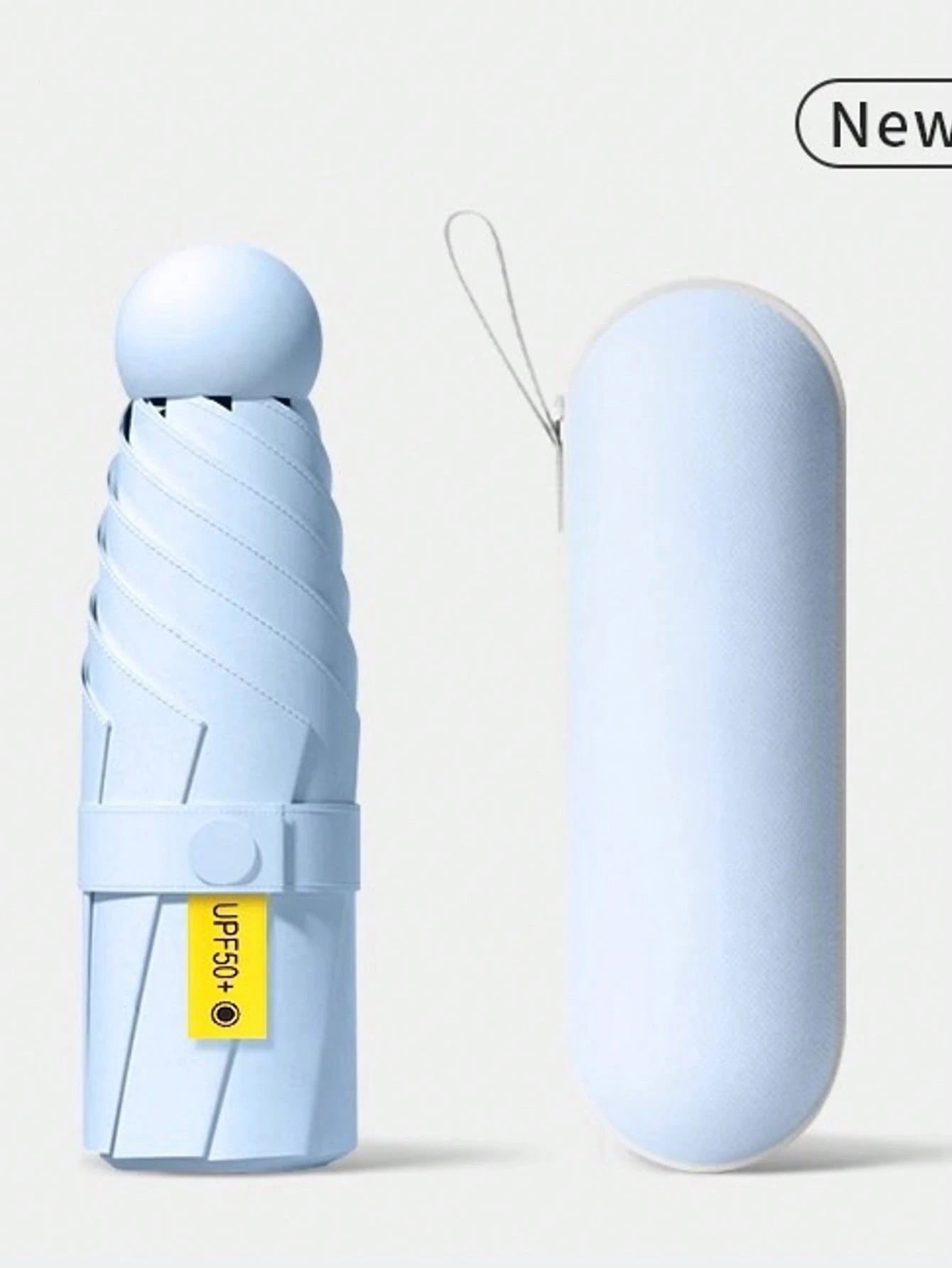 Portable Sunshade Umbrella With Umbrella Cover| UPF 50+ Sun Protection Function, Lightweight And Compact Pocket Umbrella