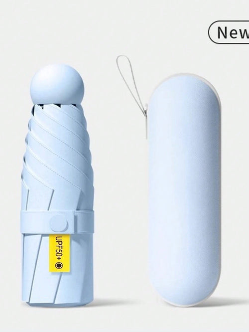 Portable Sunshade Umbrella With Umbrella Cover| UPF 50+ Sun Protection Function, Lightweight And Compact Pocket Umbrella