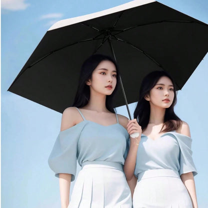Portable Sunshade Umbrella With Umbrella Cover| UPF 50+ Sun Protection Function, Lightweight And Compact Pocket Umbrella
