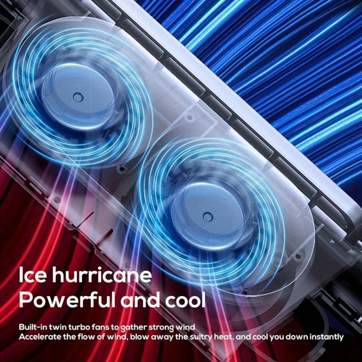 Portable USB Powered Car Rear Seat Cooling Fan, 3-Speed Adjustable, Low Noise Brushless Motor, Vehicle Seat Heat Dissipation Air Circulation