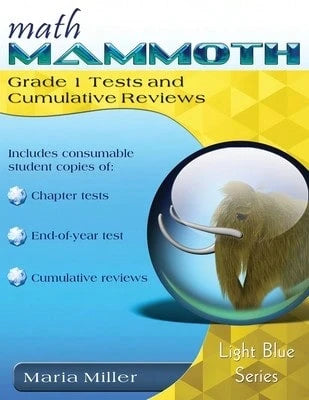 Pre-Owned Math Mammoth Grade 1 Tests And Cumulative Reviews (Paperback) By Dr. Maria Miller
