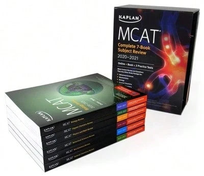 Pre-Owned MCAT Complete 7-Book Subject Review 2020-2021: Online + Book + 3 Practice Tests (Paperback) By Kaplan Test Prep