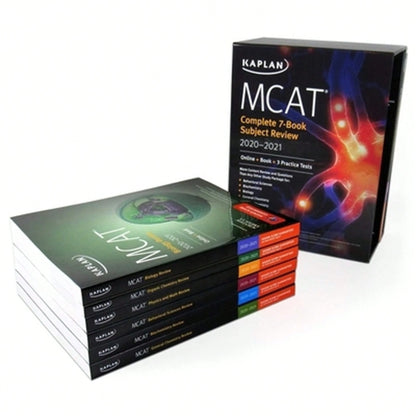 Pre-Owned MCAT Complete 7-Book Subject Review 2020-2021: Online + Book + 3 Practice Tests (Paperback) By Kaplan Test Prep