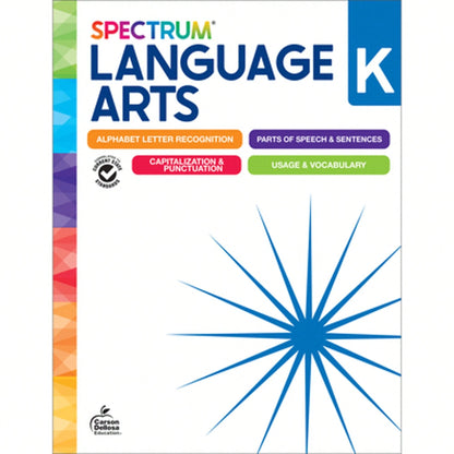 Pre-Owned Spectrum Language Arts Workbook, Grade K (Paperback) By Spectrum, Carson Dellosa Education