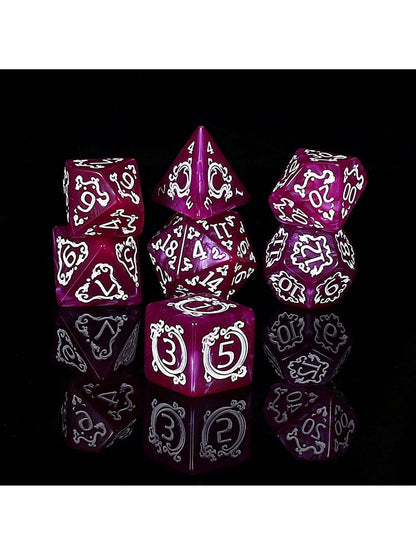 Premium Multi-Sided Dice Set (7 Pieces) Dragon Dice For D&D Roleplaying Game MTG Tabletop Games The Perfect Gaming Gift For Halloween, Christmas, And Fantasy Roleplaying Adventures!