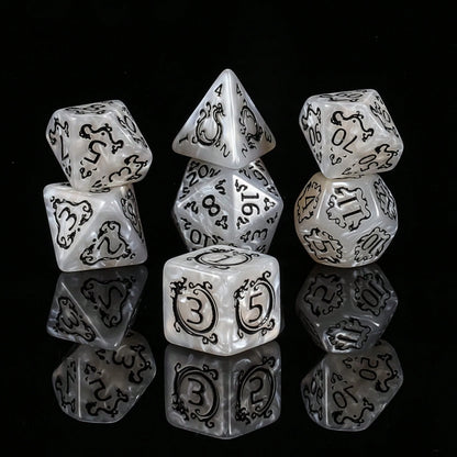 Premium Multi-Sided Dice Set (7 Pieces) Dragon Dice For D&D Roleplaying Game MTG Tabletop Games The Perfect Gaming Gift For Halloween, Christmas, And Fantasy Roleplaying Adventures!