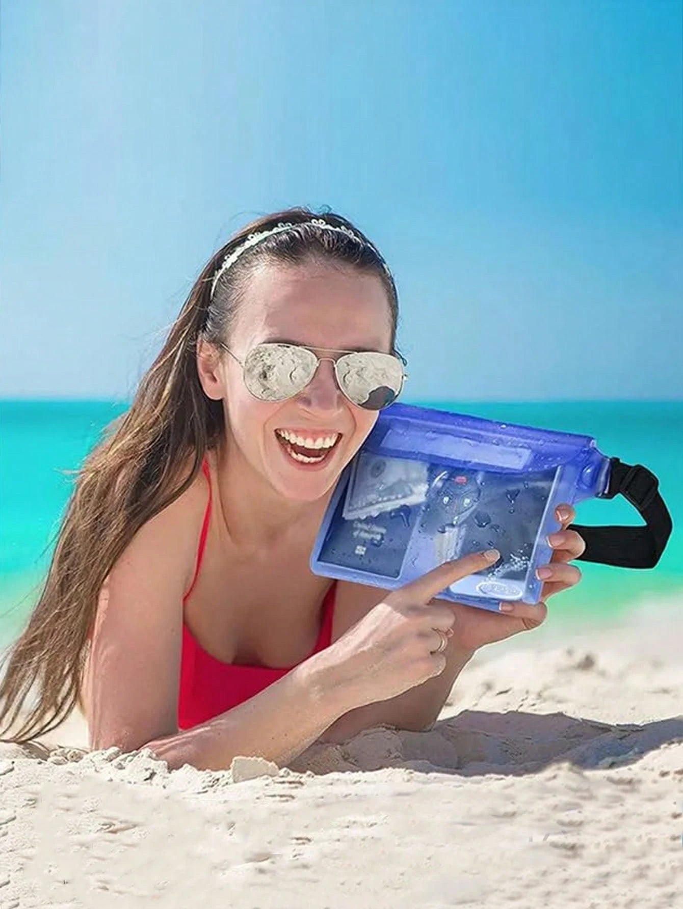 PVC Waterproof Phone Bag, Summer Outdoor Sports Waterproof Bag, Outdoor Sports Beach Phone Protection Bag, Swimming Diving Protection Case, Back To School Essential, Waterproof Bag, Beach Bag, Beach A