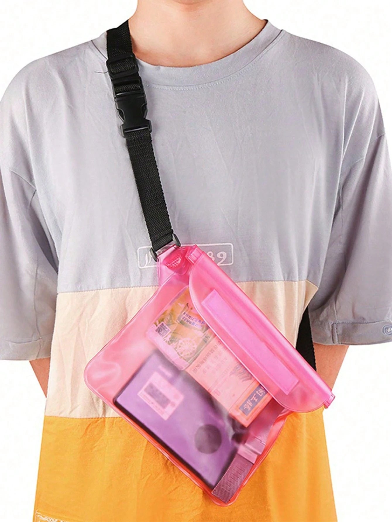 PVC Waterproof Phone Bag, Summer Outdoor Sports Waterproof Bag, Outdoor Sports Beach Phone Protection Bag, Swimming Diving Protection Case, Back To School Essential, Waterproof Bag, Beach Bag, Beach A