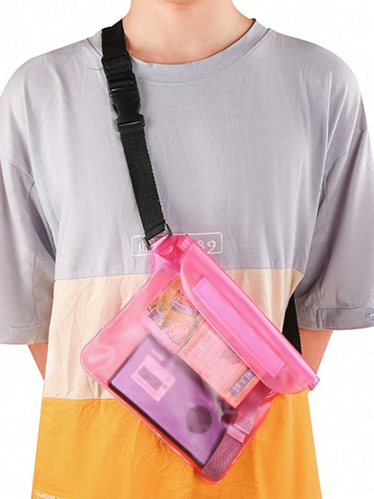 PVC Waterproof Phone Bag, Summer Outdoor Sports Waterproof Bag, Outdoor Sports Beach Phone Protection Bag, Swimming Diving Protection Case, Back To School Essential, Waterproof Bag, Beach Bag, Beach A
