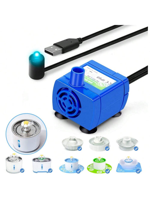 Quiet And Efficient Pet Water Pump- Replacement Motor Accessories For Cat Water Fountain And Dispenser- Keep Your Pet Hydrated And Healthy