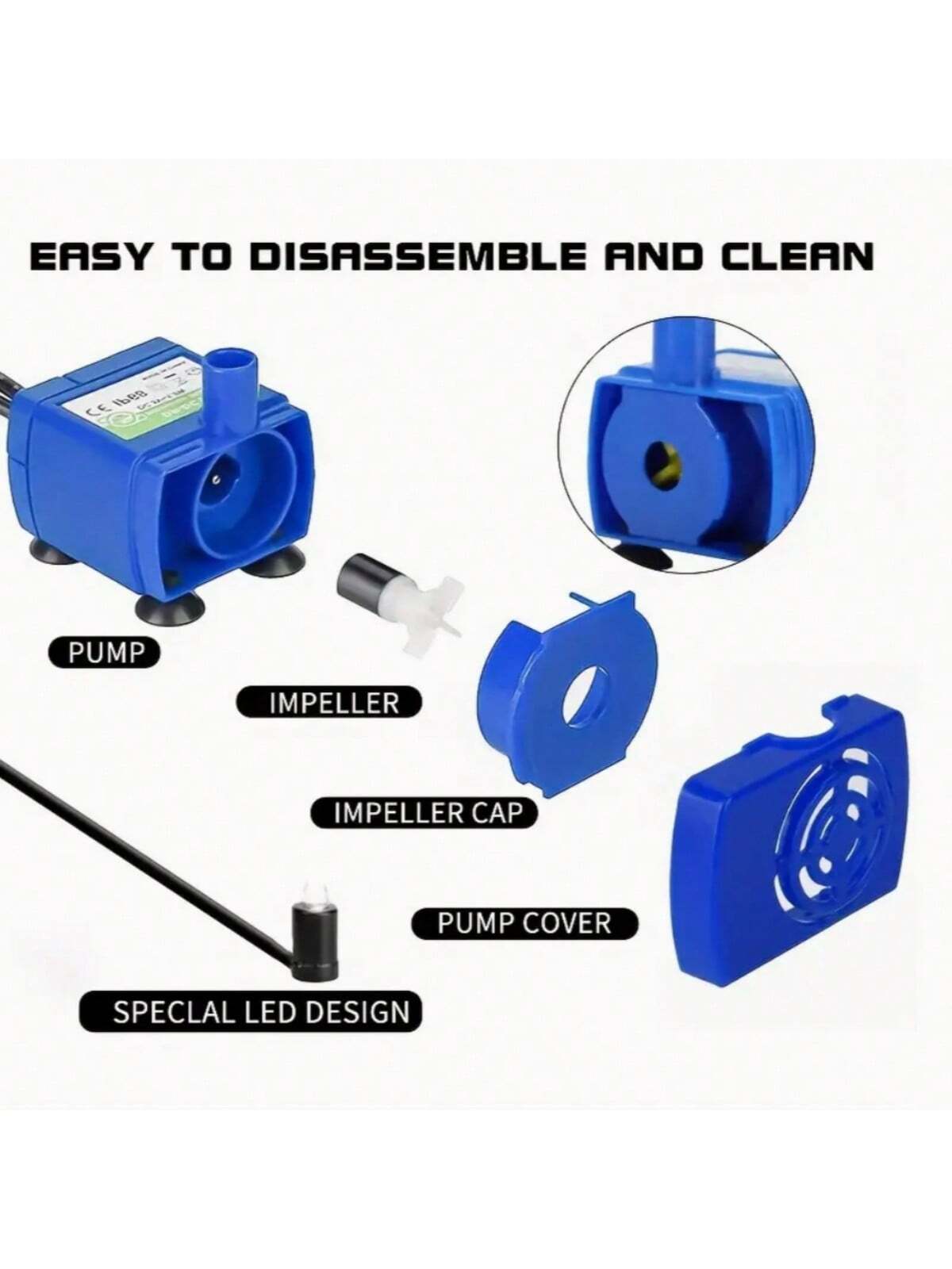 Quiet And Efficient Pet Water Pump- Replacement Motor Accessories For Cat Water Fountain And Dispenser- Keep Your Pet Hydrated And Healthy