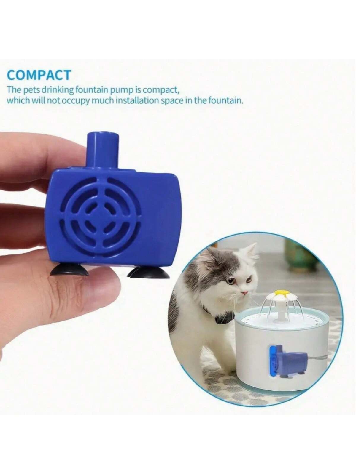 Quiet And Efficient Pet Water Pump- Replacement Motor Accessories For Cat Water Fountain And Dispenser- Keep Your Pet Hydrated And Healthy