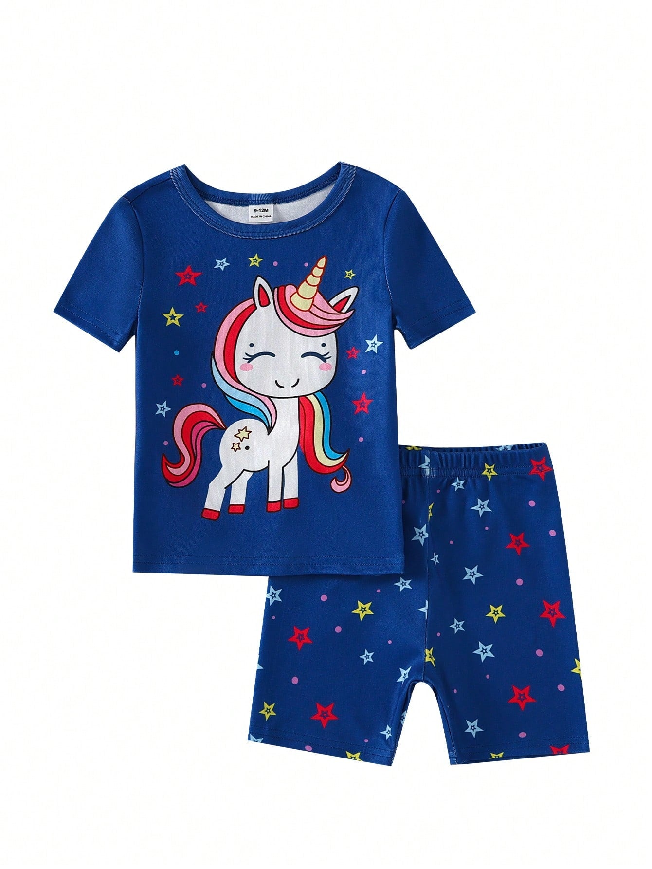 Randomly Sent 1 Set Baby Girl Sweet Cute Elegant Casual Daily Comfortable Soft Skin-Friendly Knit High Elasticity Tight Fabric Fun Multicolor Unicorn Mermaid Princess Fairy Cartoon Glow-In-The-Dark Pr