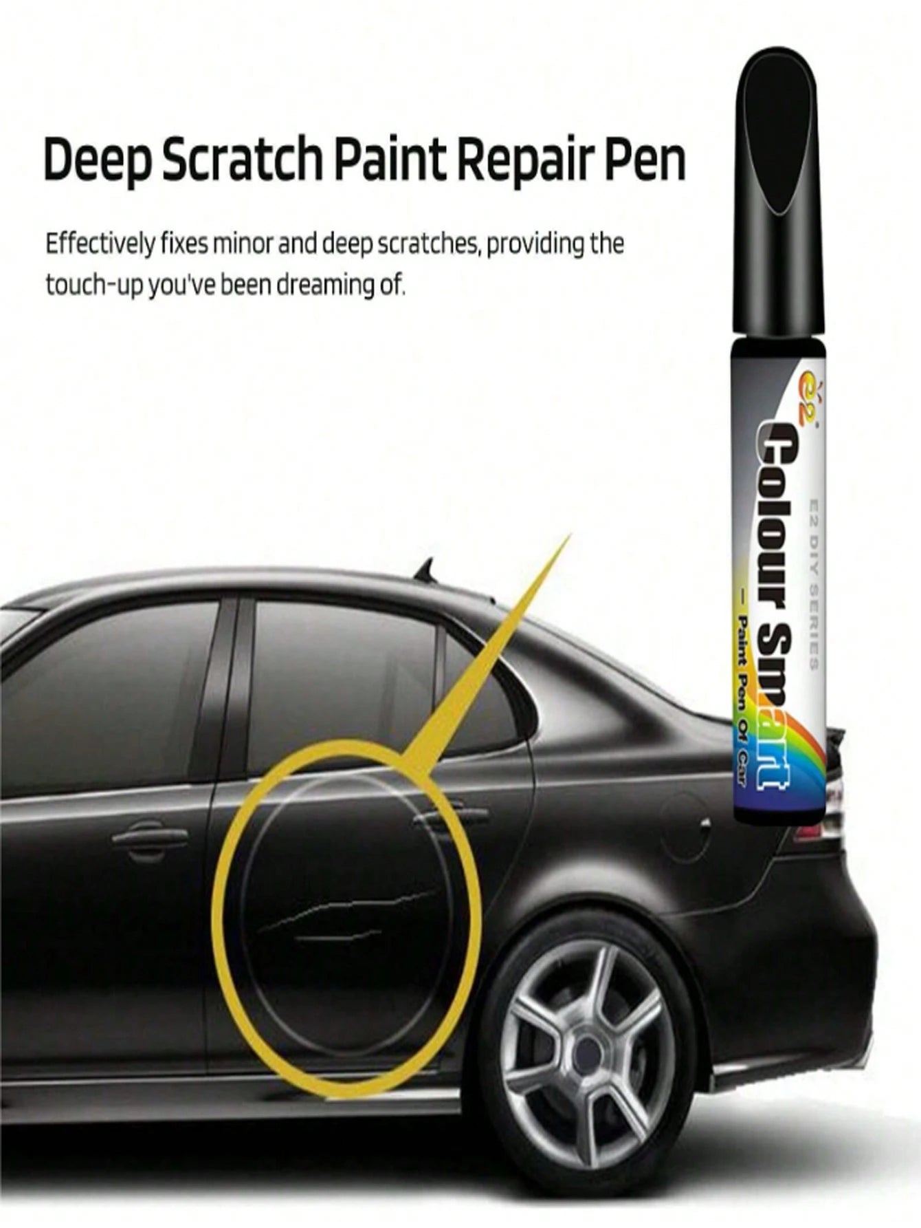 rayhong 12ml Color Smart Car Tauch Up Scratch Repair Pen, Repair Car Paint Easily And Quickly, Premium Deep Scratch Repair, Car Touch-Up Paint Brush Auto Repair Tool, For Car/Motorcycle/Bo