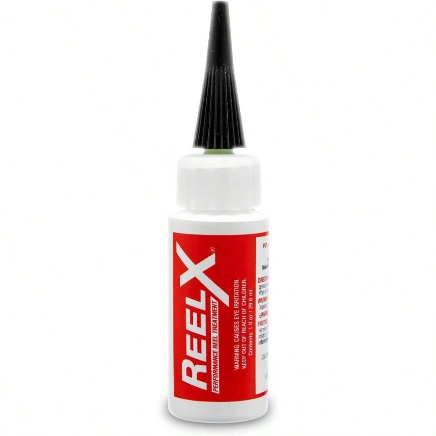 ReelX Fishing Reel Lubricant, Extreme-Pressure Anti-Corrosion Oil Bearings, Spinning, Baitcasting, Spincast, Fly, Trolling Reels, Smooth Casting Saltwater Freshwater 1 Oz