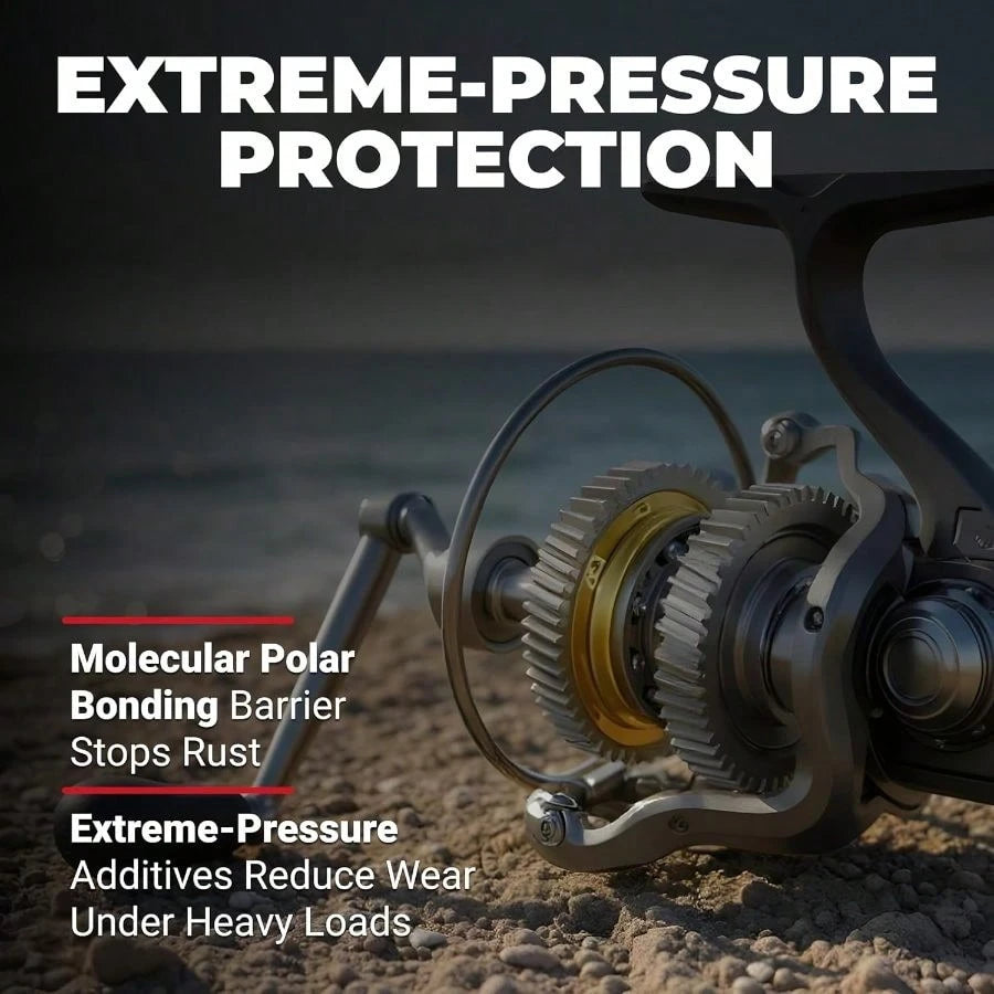 ReelX Fishing Reel Lubricant, Extreme-Pressure Anti-Corrosion Oil Bearings, Spinning, Baitcasting, Spincast, Fly, Trolling Reels, Smooth Casting Saltwater Freshwater 1 Oz