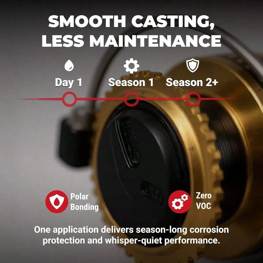 ReelX Fishing Reel Lubricant, Extreme-Pressure Anti-Corrosion Oil Bearings, Spinning, Baitcasting, Spincast, Fly, Trolling Reels, Smooth Casting Saltwater Freshwater 1 Oz