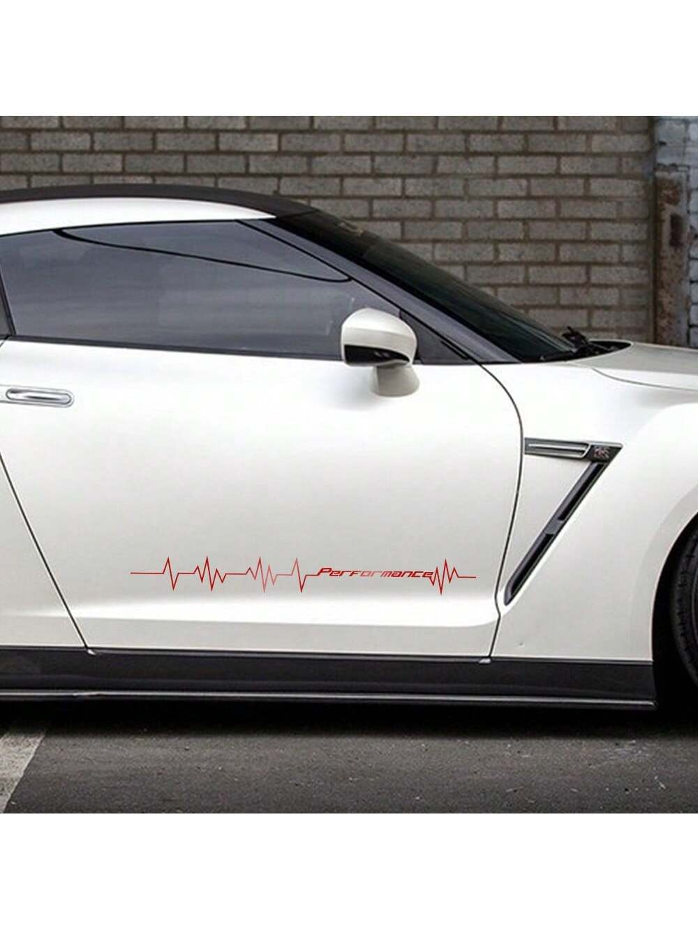 Reflective Performance Heartbeat Line Sticker Car Windshield Windscreen Bumper Hood Decor Decal Auto Vehicle Vinyl Decoration