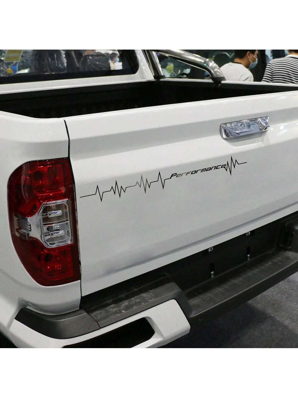 Reflective Performance Heartbeat Line Sticker Car Windshield Windscreen Bumper Hood Decor Decal Auto Vehicle Vinyl Decoration