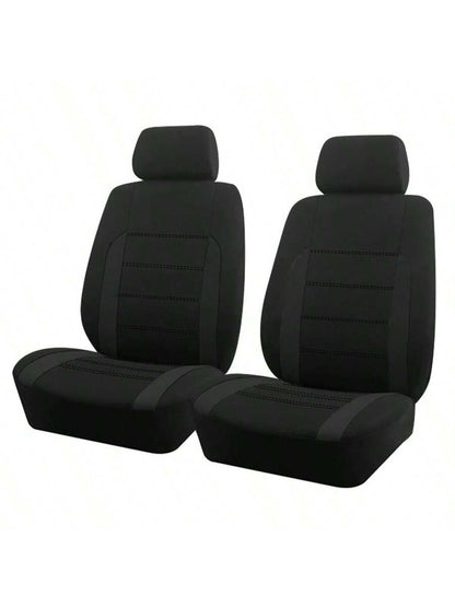 REMAX 2pcs Front Car Seat Covers With Airbag Compatible, Universal Fit Car Seat Cushions, New Design For Women