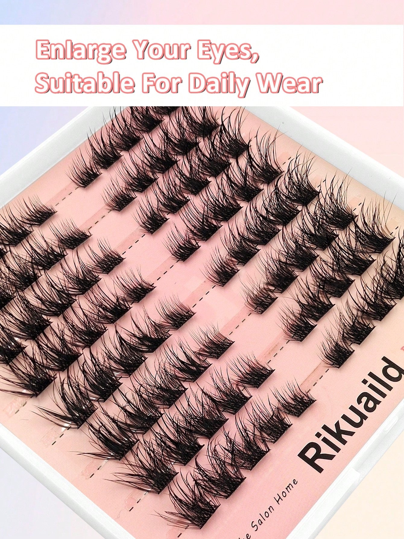 Rikuaild 80pcs/Pack Single Strand Moisturizing Eyelashes, D Curl Fluffy Faux Mink Lashes, Eyelash Extension, Moisturizing Effect, Cartoon Lashes, Natural Makeup Look, DIY Cosplay & Daily Charm Lash Cl