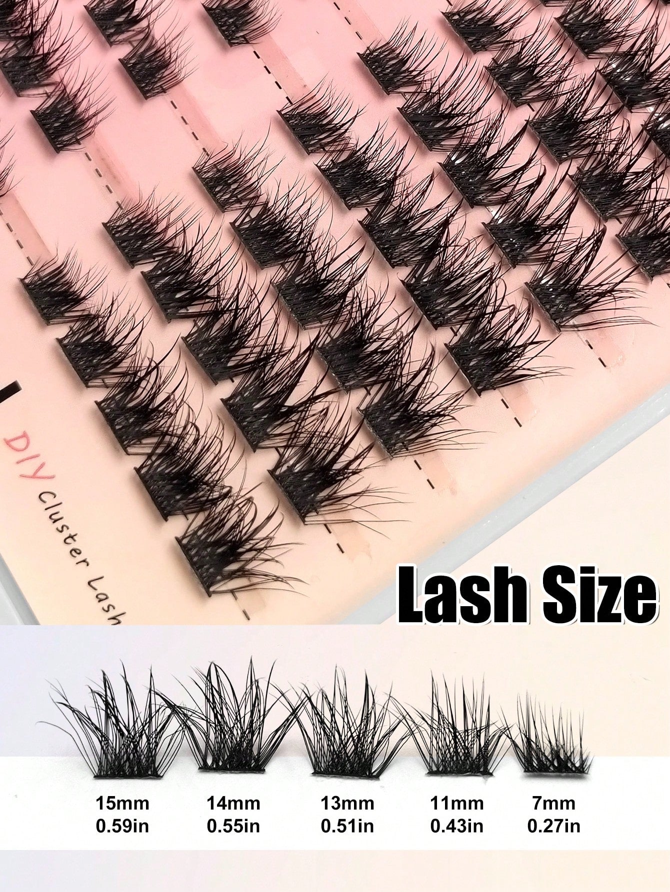 Rikuaild 80pcs/Pack Single Strand Moisturizing Eyelashes, D Curl Fluffy Faux Mink Lashes, Eyelash Extension, Moisturizing Effect, Cartoon Lashes, Natural Makeup Look, DIY Cosplay & Daily Charm Lash Cl