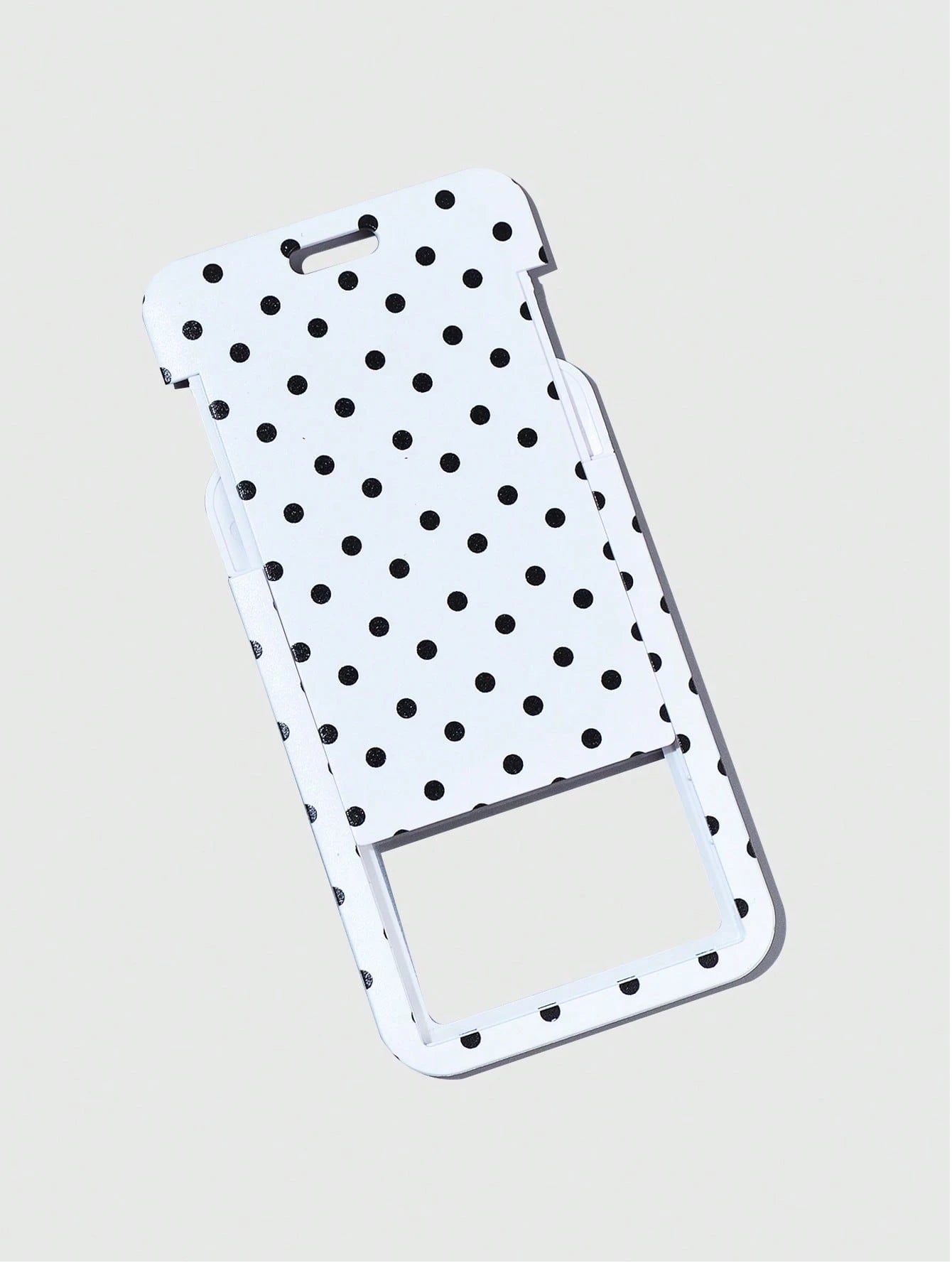 ROMWE Kawaii 1 Cute Polka Dot Slider Card Holder Visual ID Card Bank Card Storage Cabinet Tool