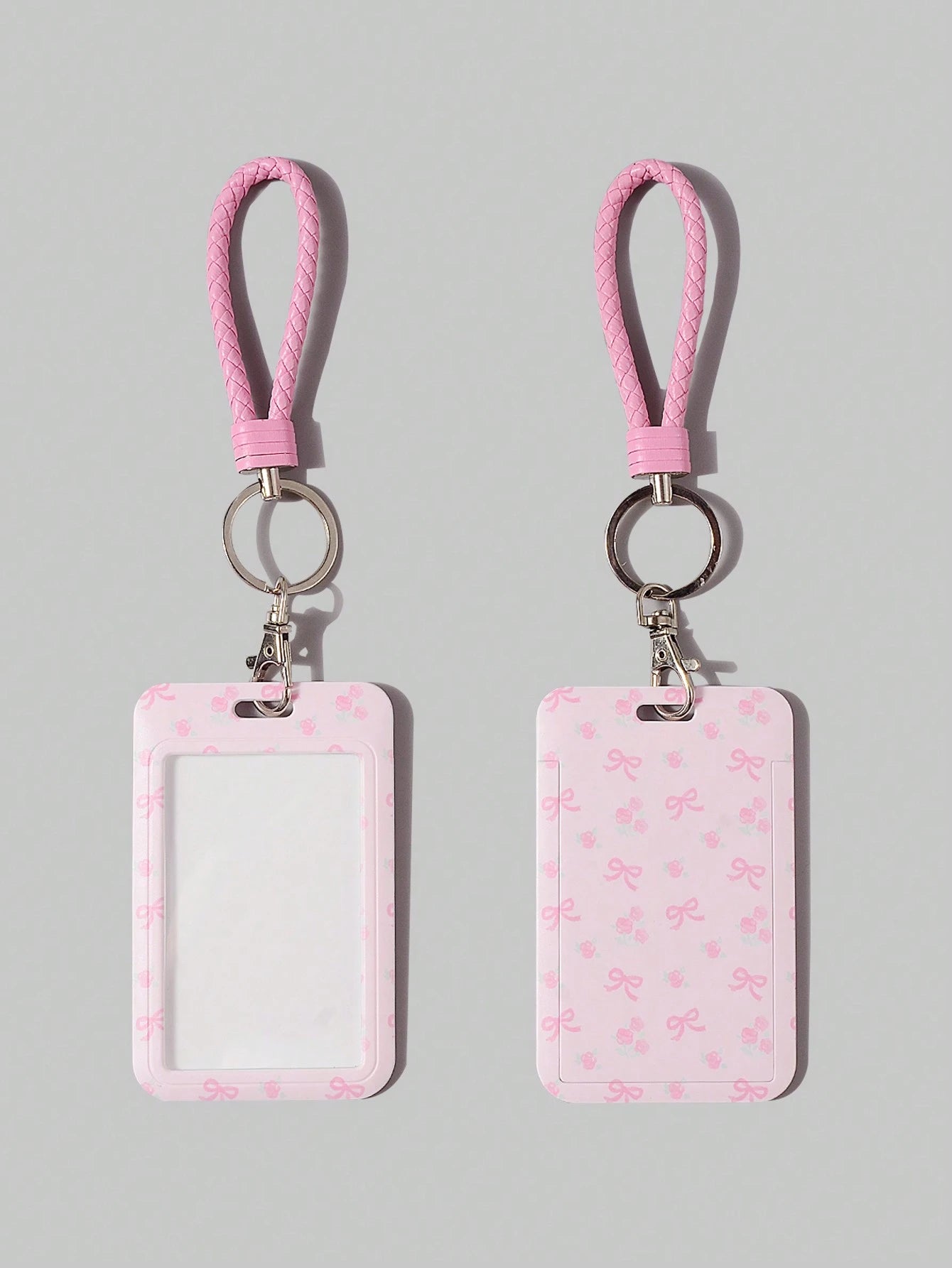 ROMWE Kawaii 1 Cute Polka Dot Slider Card Holder Visual ID Card Bank Card Storage Cabinet Tool