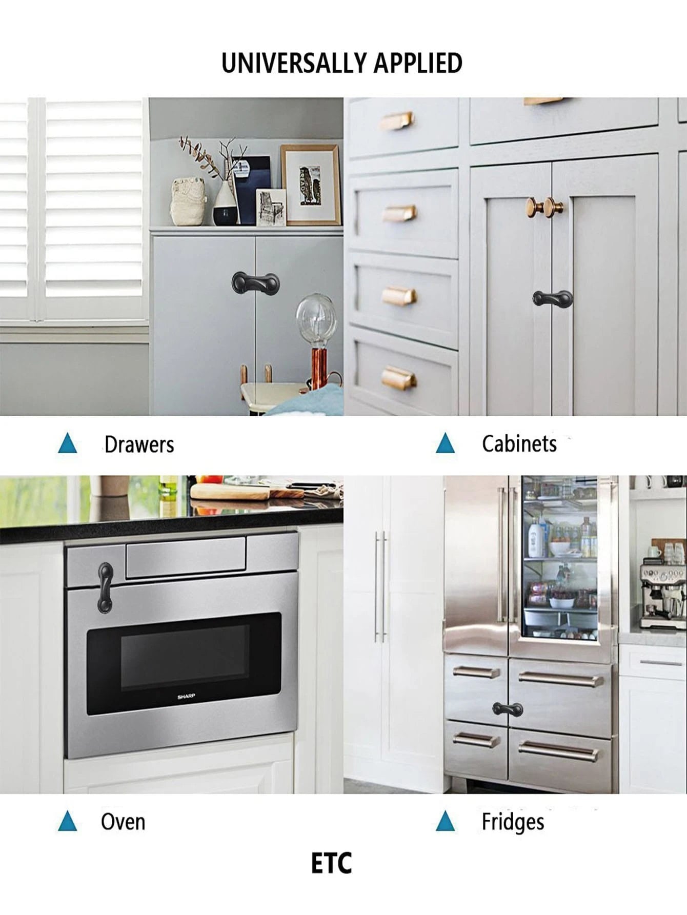 Safety Lock Daily Protection Accessories Baby Lock Suitable For Cabinets, Drawers, Refrigerators And More. Easy Installation, No Drilling Required