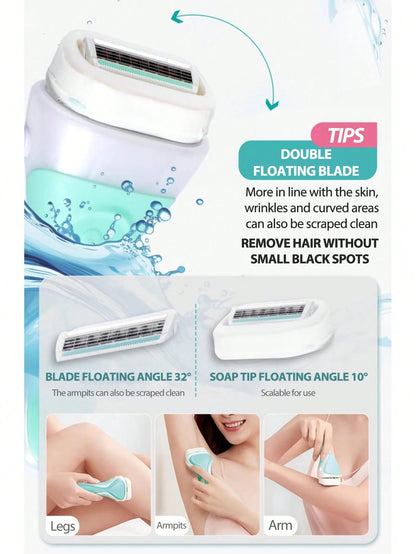 Schick Intuition Women's Pure Nourishing Razor| 2 Pack Intuition Razor Blade Refills, Containing Organic Cocoa Butter, Suitable For Salon, Beauty, Travel, Includes Hair Care Products And Accessories