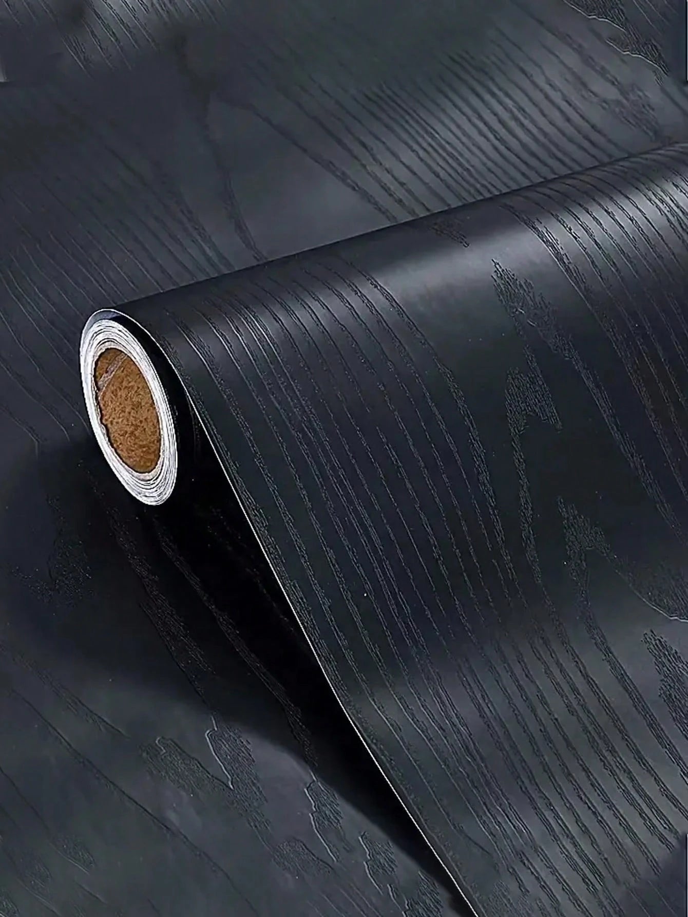 Self-Adhesive Wood Grain Repair Sticker For Door Frames- Black Vinyl Decorative Covering Tape For Damaged Wood, Easy Application, Hides Imperfections, Perfect For Bedroom Or Living Room Decor,For Tab