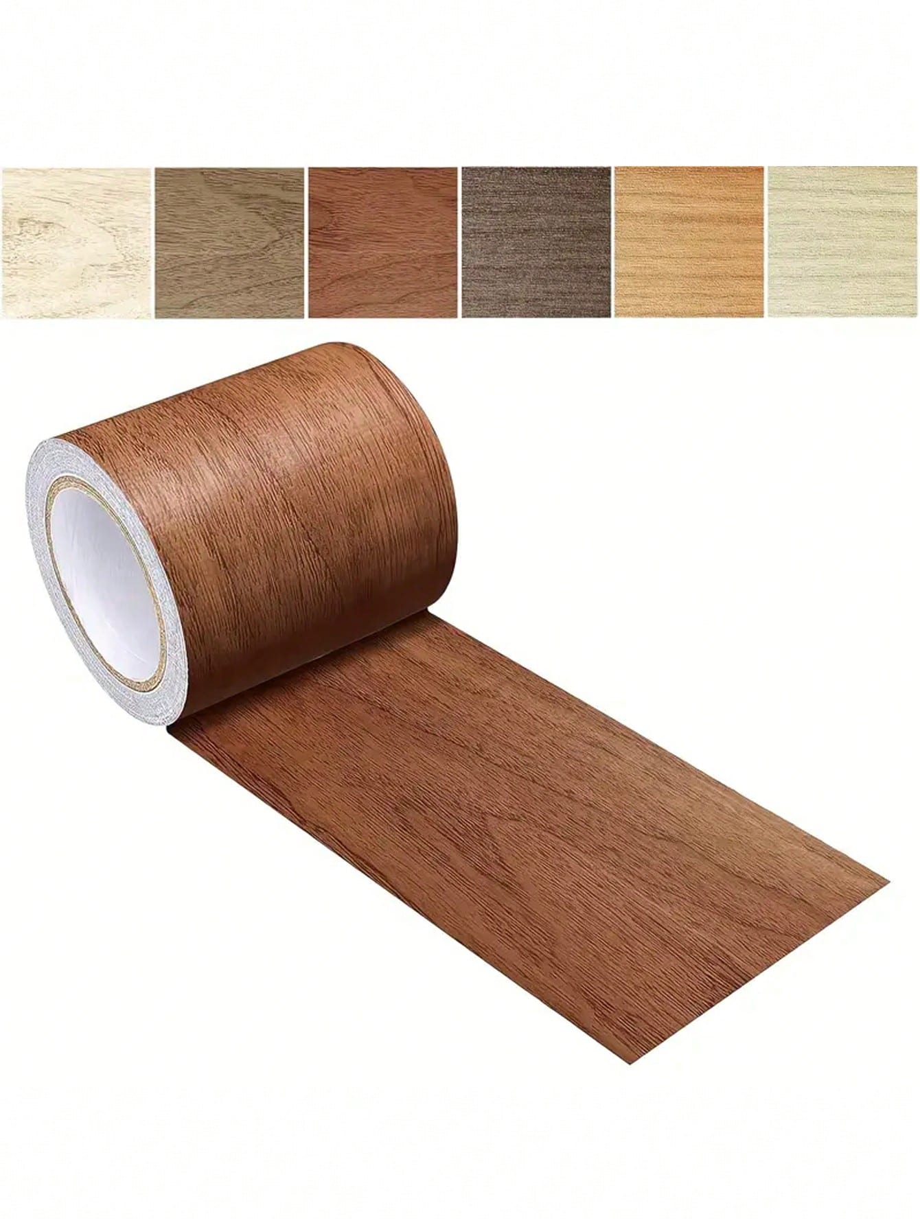 Self-Adhesive Wood Grain Repair Sticker For Door Frames- Black Vinyl Decorative Covering Tape For Damaged Wood, Easy Application, Hides Imperfections, Perfect For Bedroom Or Living Room Decor,For Tab