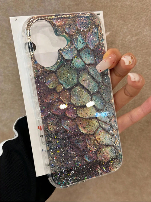 Sequins,Rhinestone High-End IMD Glitter Gradient Glossy Protective Phone Case Compatible With Iphone 16 Pro Max, 16, 16 Pro/ High-End Glitter Gradient Protective Case Compatible With Iphone 15 Pro Ma