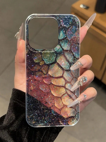 Sequins,Rhinestone High-End IMD Glitter Gradient Glossy Protective Phone Case Compatible With Iphone 16 Pro Max, 16, 16 Pro/ High-End Glitter Gradient Protective Case Compatible With Iphone 15 Pro Ma