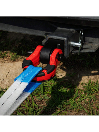 Shackle Hitch Receiver For 2" Receivers, Breaking Strength 44100 Lbs-66000 Lbs, D-Ring Shackle With Trailer Hitch Lock Pin, Heavy Duty Towing Accessory For Truck, SUV Recovery, Aluminum Alloy Or Alloy