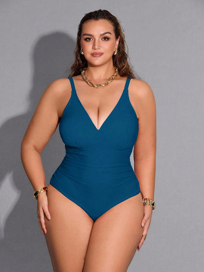 Shapewave Plus Size Women Sexy One-Piece Swimsuit