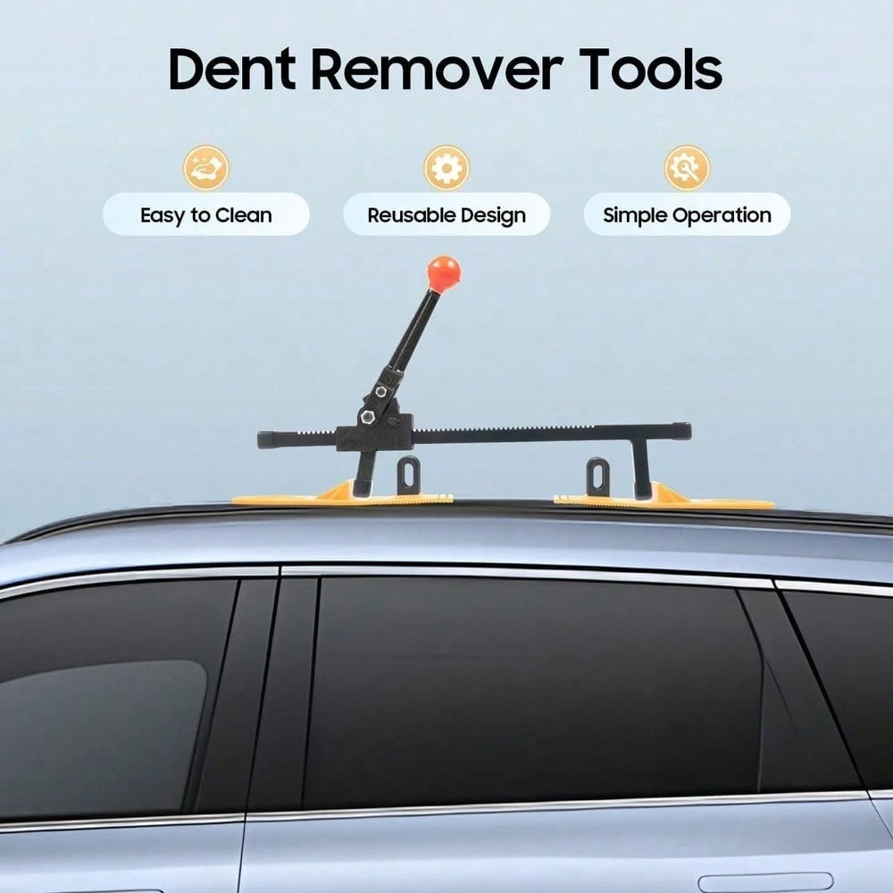 Sheet Metal Puller Car Dent Removal Tool 1 Set Durable Nylon Iron Electrophoresis Kit Black Ergonomic Textured Plate Body Repair Paint Friendly Easy DIY For Garage House Spring Summer