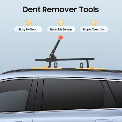 Sheet Metal Puller Car Dent Removal Tool 1 Set Durable Nylon Iron Electrophoresis Kit Black Ergonomic Textured Plate Body Repair Paint Friendly Easy DIY For Garage House Spring Summer
